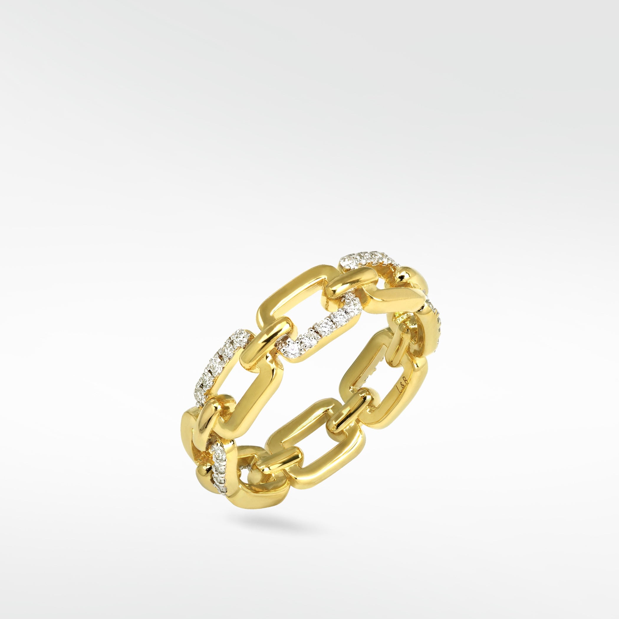 Horizon Link Diamond Ring