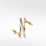 Alicia Diamond Triple Wrap Ring in 14K Gold - Lark and Berry