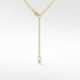 Eclipsis Diamond Edged Pendant with Mother of Pearl and Onyx in 18k Yellow Gold - Lark and Berry