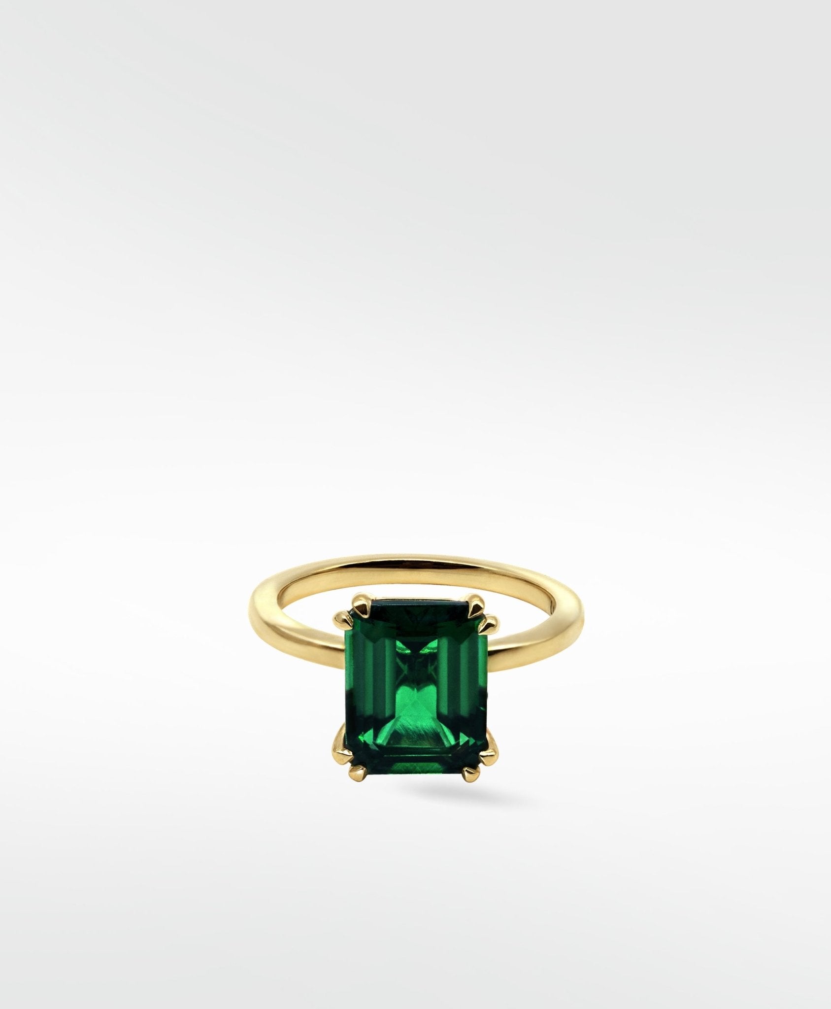 Flora Emerald Octad Cocktail Ring - Lark and Berry