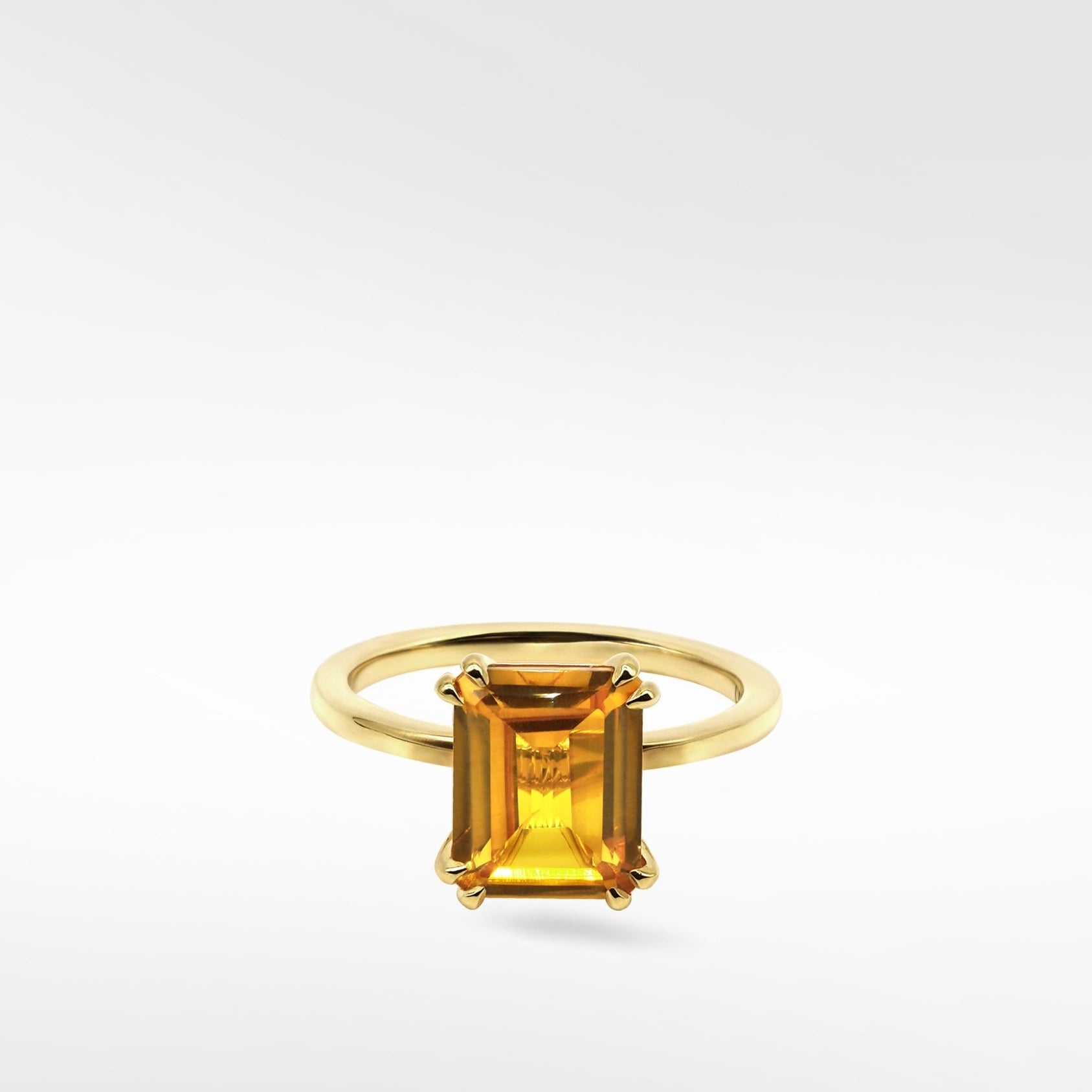 Flora Yellow Sapphire Octad Cocktail Ring - Lark and Berry