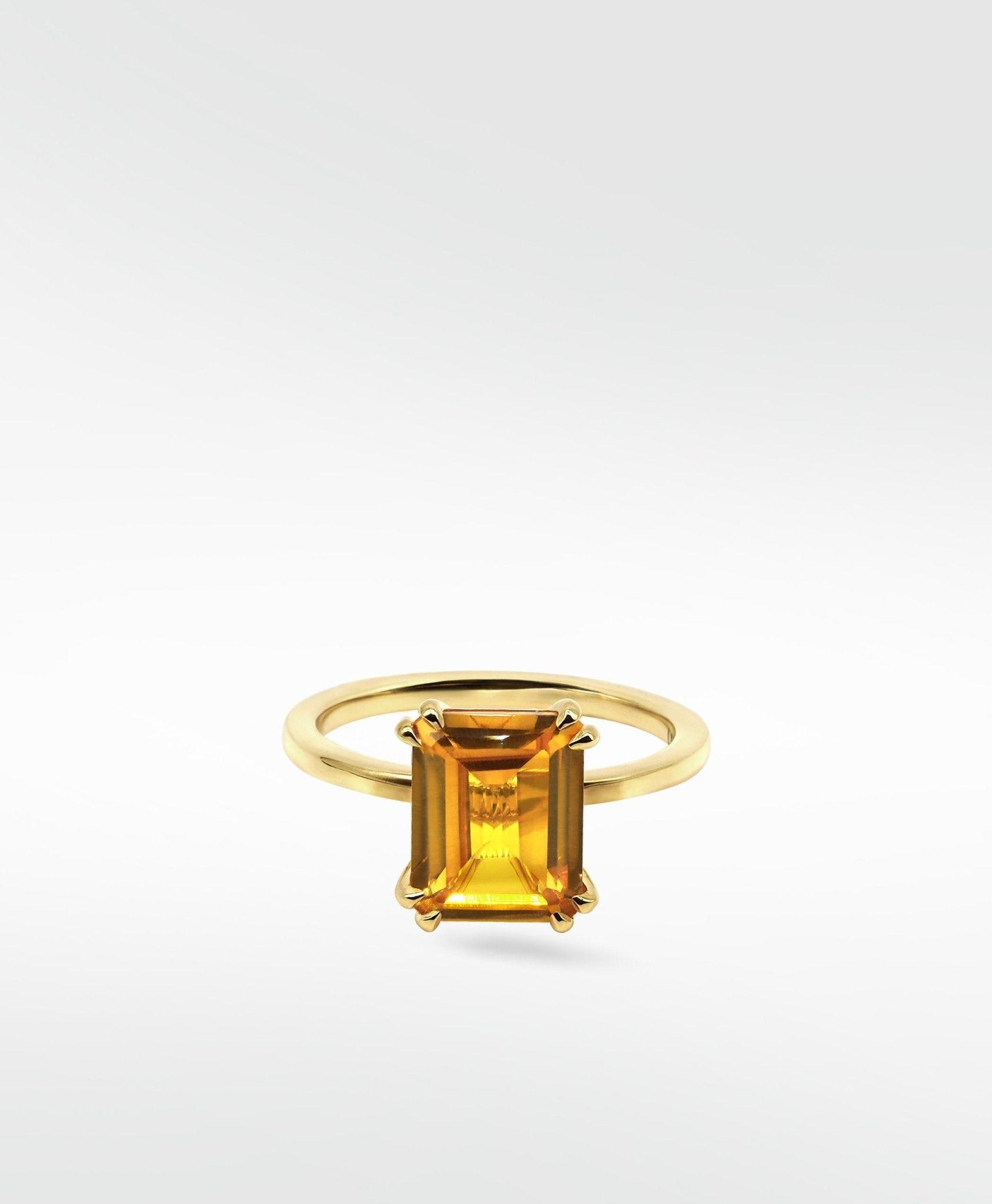 Flora Yellow Sapphire Octad Cocktail Ring - Lark and Berry