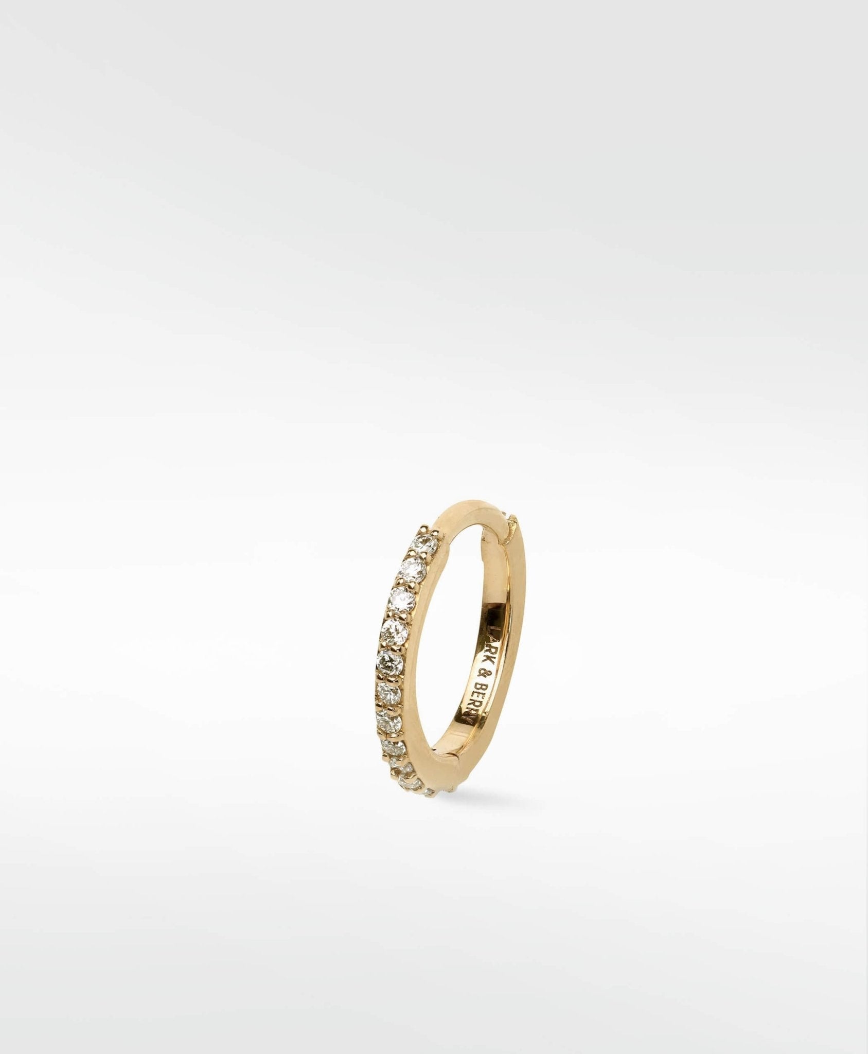 Modernist Diamond Pavé Large Hoop Earring - Lark and Berry