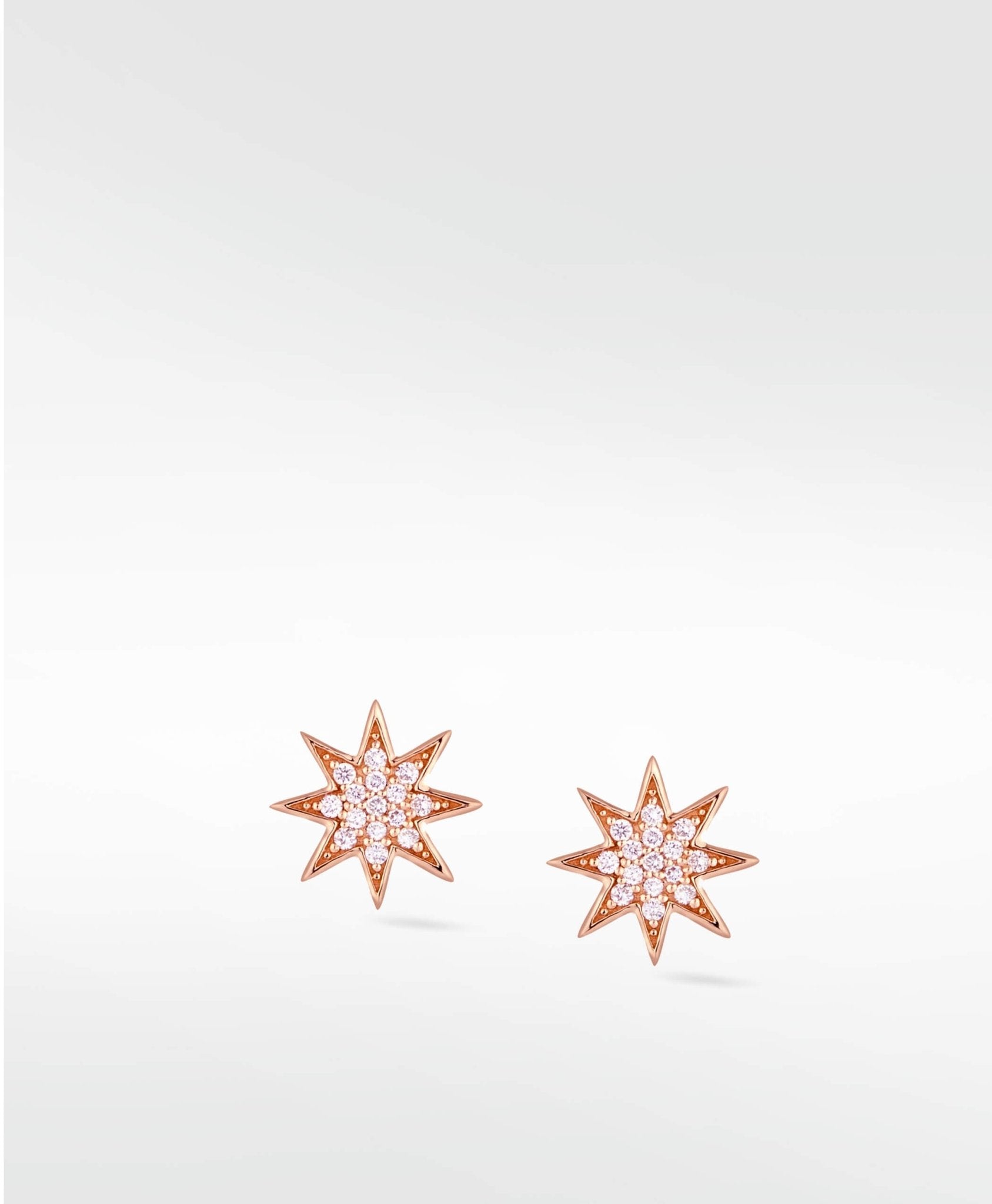 Star Diamond PavŽ Stud Earrings in 14K Gold - Lark and Berry