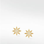 Star Diamond PavŽ Stud Earrings in 14K Gold - Lark and Berry