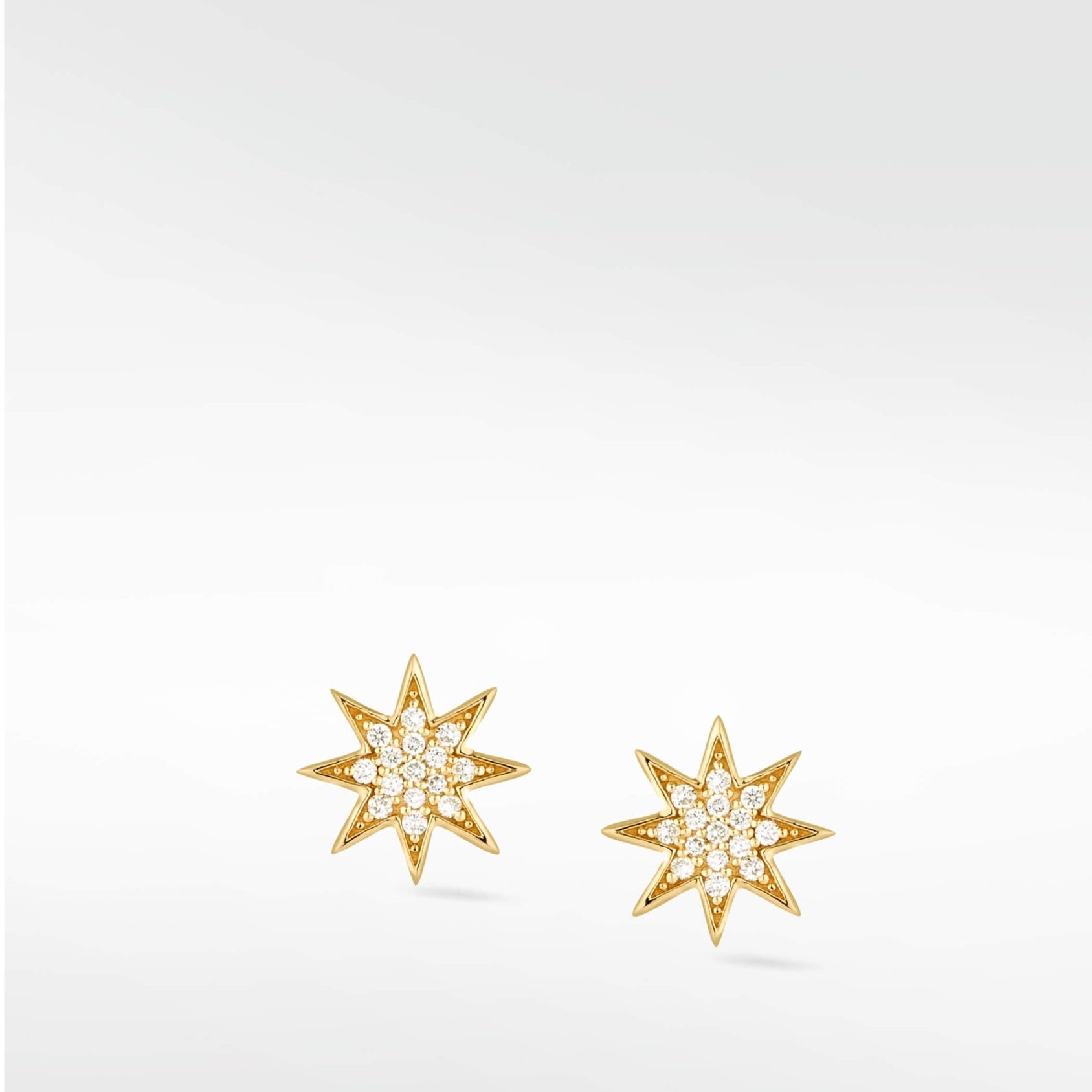 Star Diamond PavŽ Stud Earrings in 14K Gold - Lark and Berry