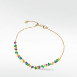 Veto Multi-Coloured Bracelet in 14K Gold - Lark and Berry