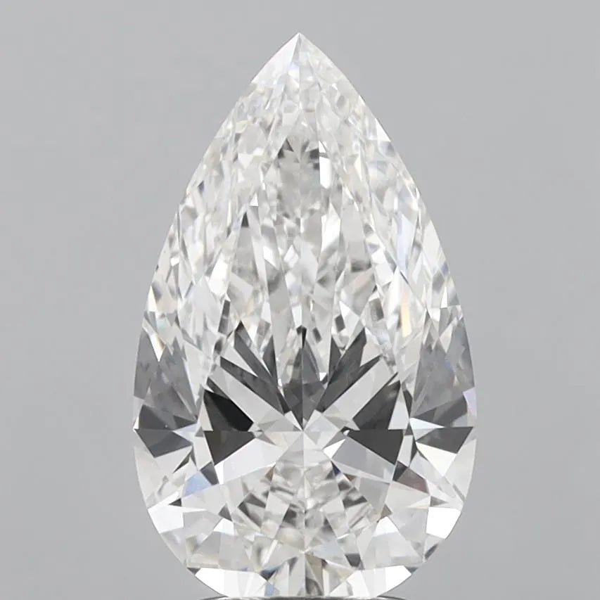 3.10ct Pear Lab Grown Diamond (Colour E, Clarity VVS2, IGI Certified)