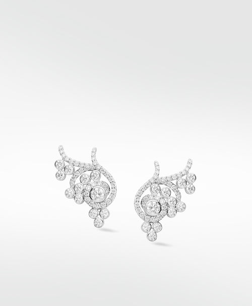 Flora Diamond Earrings (without detachable drops)