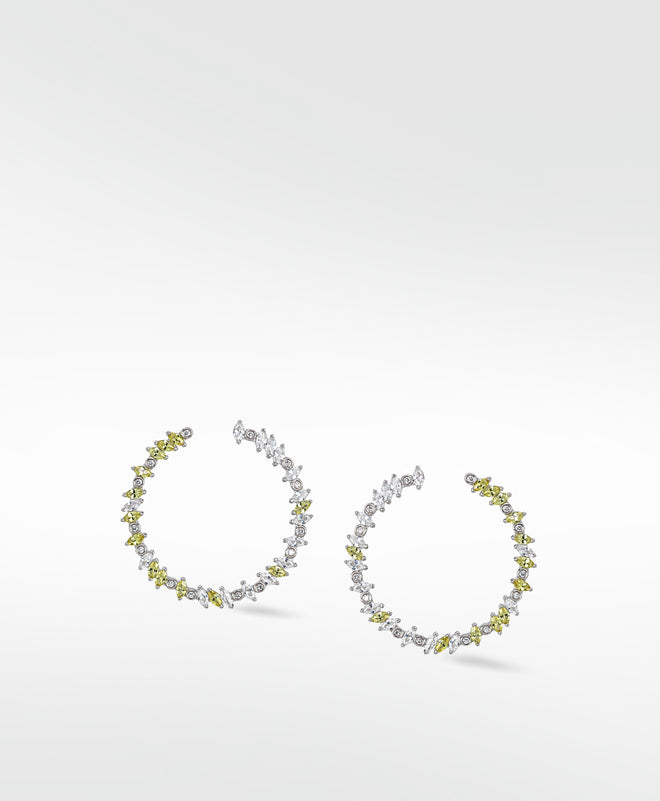 Rainbow Veto Daisy Hoops
