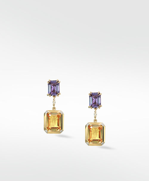 Sapphire Drop Earrings