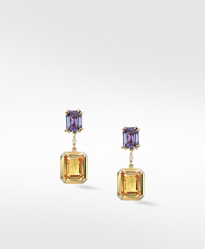 Sapphire Drop Earrings
