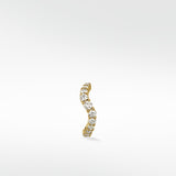 Wavy Diamond Hoop