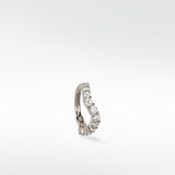 Wavy Diamond Hoop