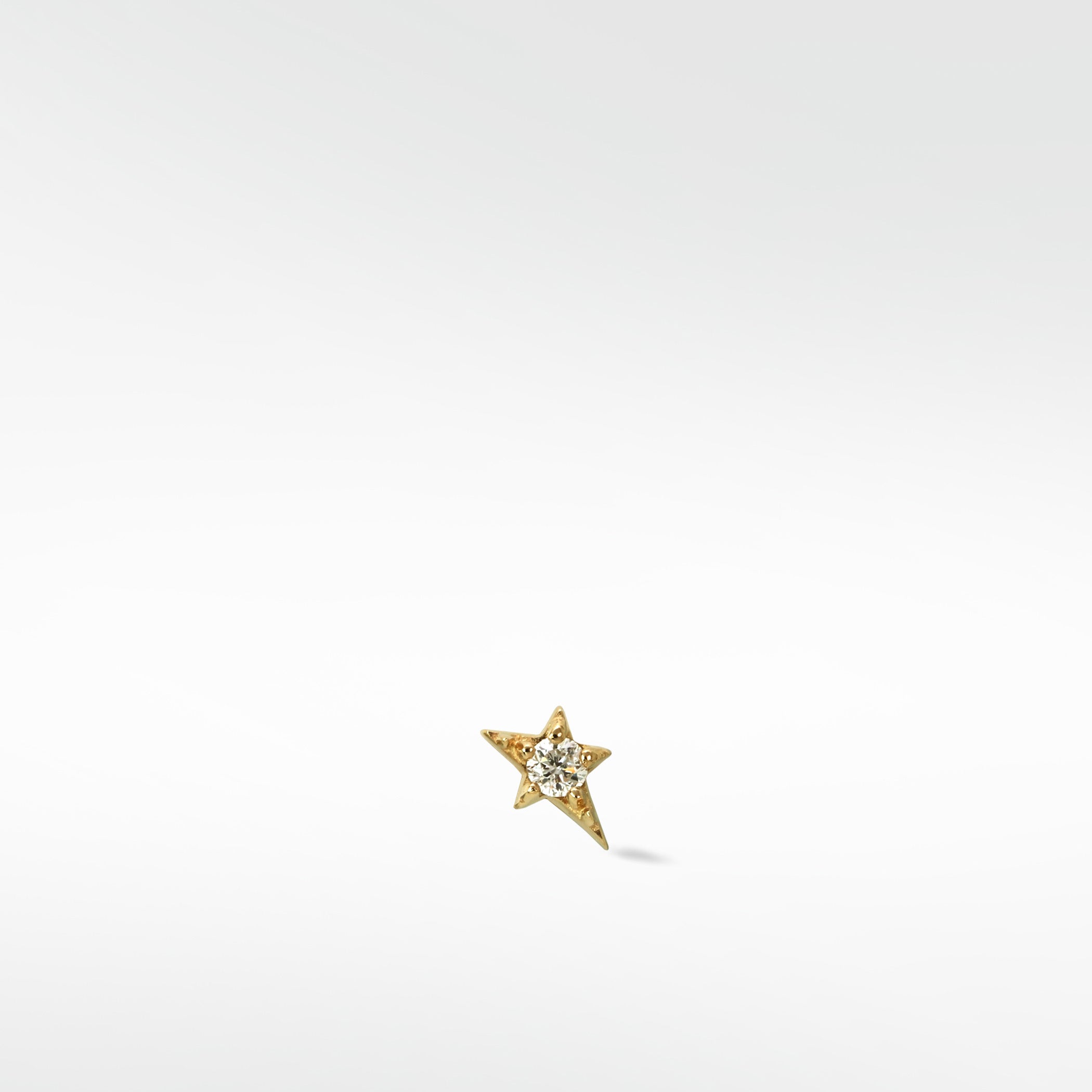 Mini Shooting Star Diamond Stud Earring