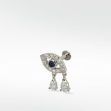 Evil Eye with Double Diamond Drop (Protection)