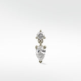 Pear Diamond Drop Stud