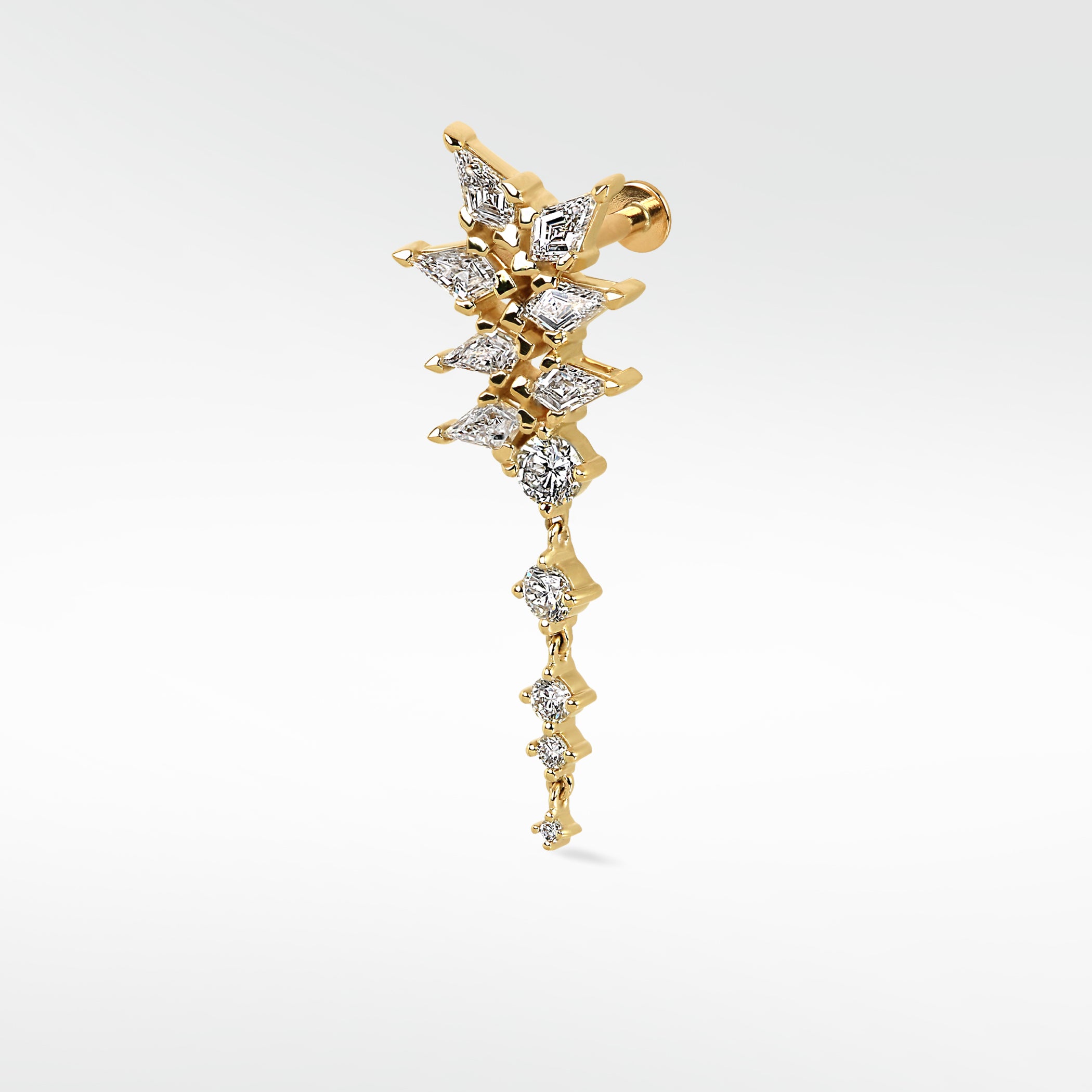 Statement Diamond Cluster Drop
