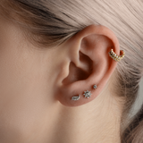 Interstellar Starburst Diamond Stud Earring