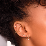Tri-Polaris Gold Earrings