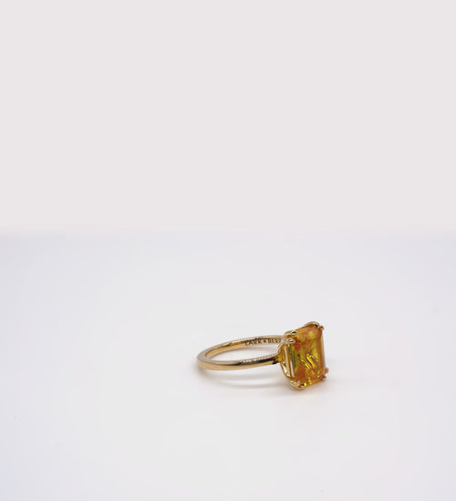 Flora Yellow Sapphire Octad Cocktail Ring