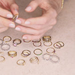 Sapphire charm ring with cultured diamonds lab grown diamonds created diamonds lark and berry