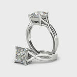Diamond engagement ring Diamond engagement ring with cultured diamonds lab grown diamonds created diamonds lark and berry