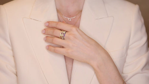 Interstellar Nocturnal Diamond Wrap Ring