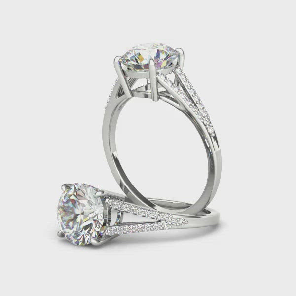 Diamond engagement ring with cultured diamonds lab grown diamonds created diamonds lark and berry