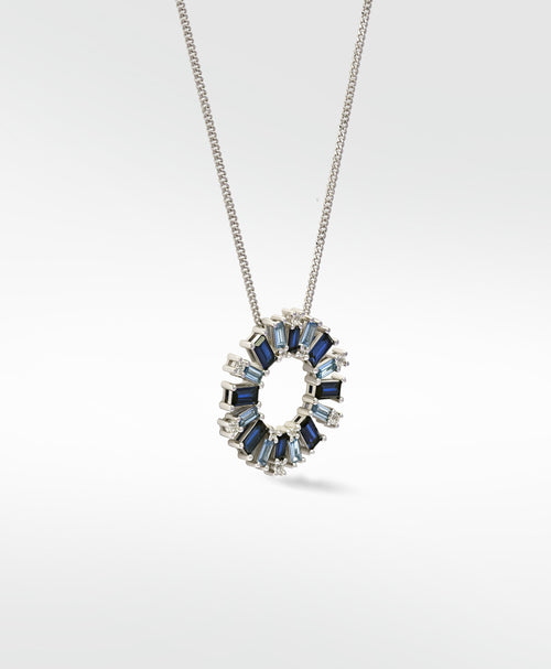 Blue Dahlia Pendant
