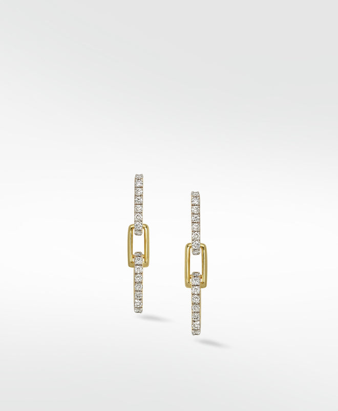 Horizon Double Link Diamond Earrings