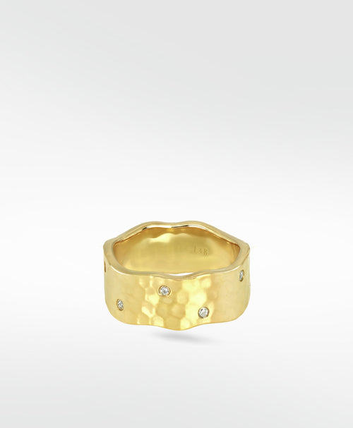 Palm Formed Statement Diamond Ring