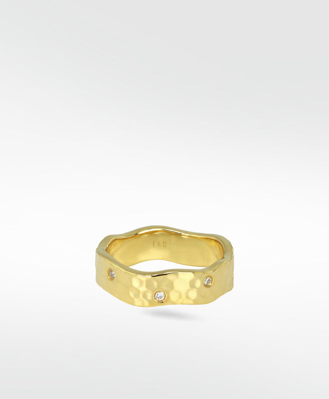 Palm Formed Diamond Ring