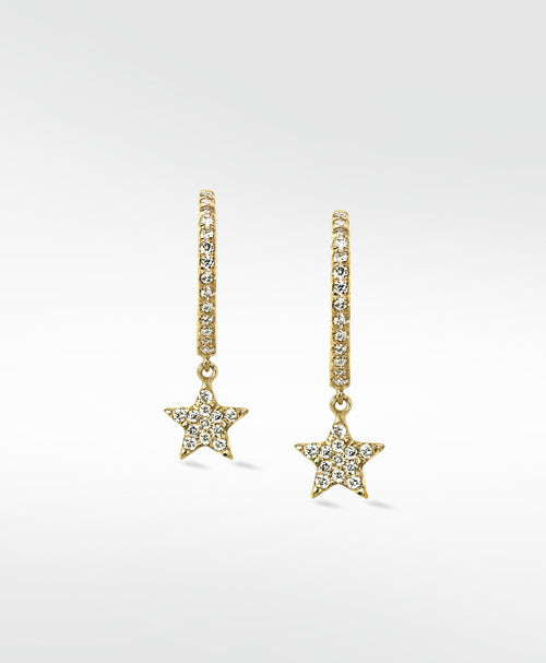 Galaxy Gold Hoops