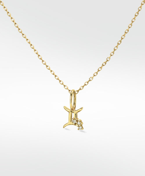 Gemini Gold Pendant