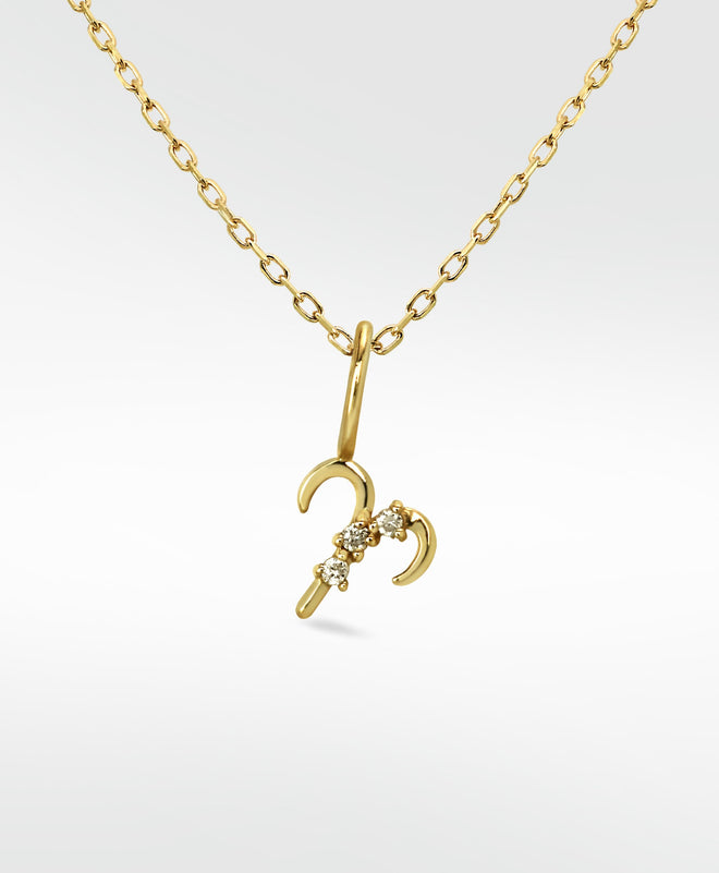 Aries Gold Pendant