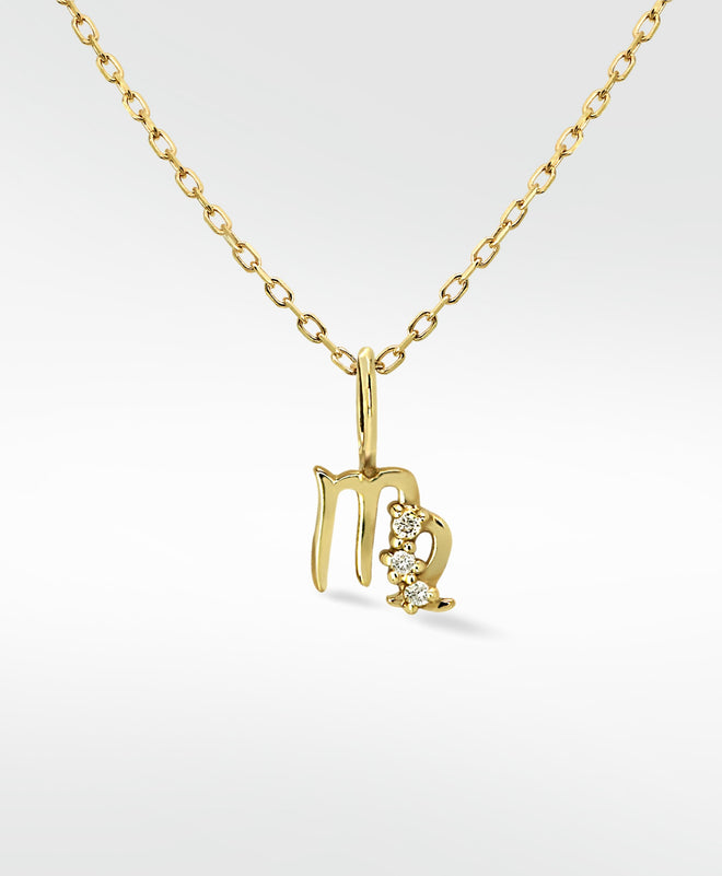 Virgo Gold Pendant