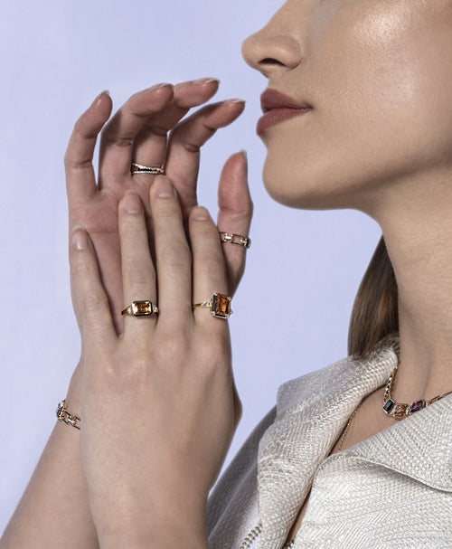 Golden Sapphire Ring