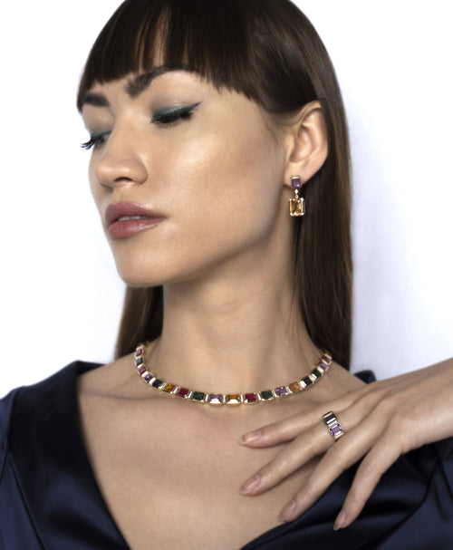 Sapphire Drop Earrings