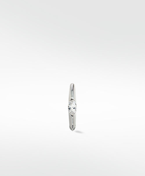 Marquise Set Knife Edged Hoop