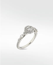 Aerides Diamond Dress Ring in Solid 18K Gold - Lark and Berry