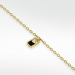 Eclipsis Charm bracelet with Onyx and Mother Of Pearl, in 18k Yellow Gold - Lark and Berry
