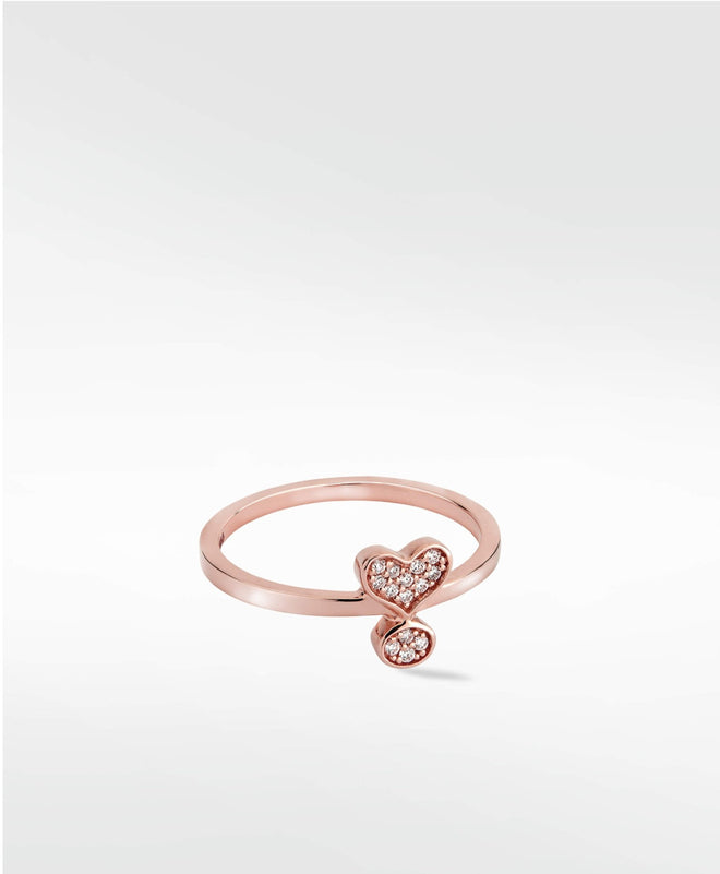 Exclamation Diamond PavŽ Ring in Solid 14K Gold - Lark and Berry