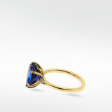 Flora Blue Sapphire Cocktail Ring - Lark and Berry