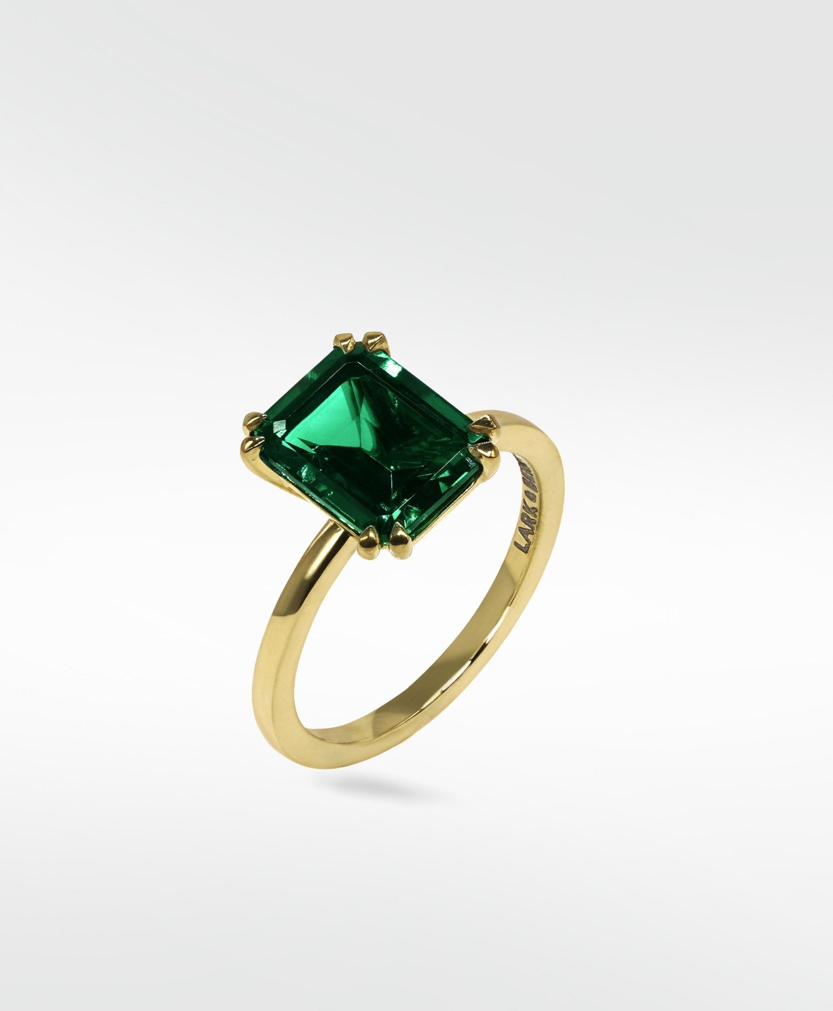 Flora Emerald Octad Cocktail Ring - Lark and Berry