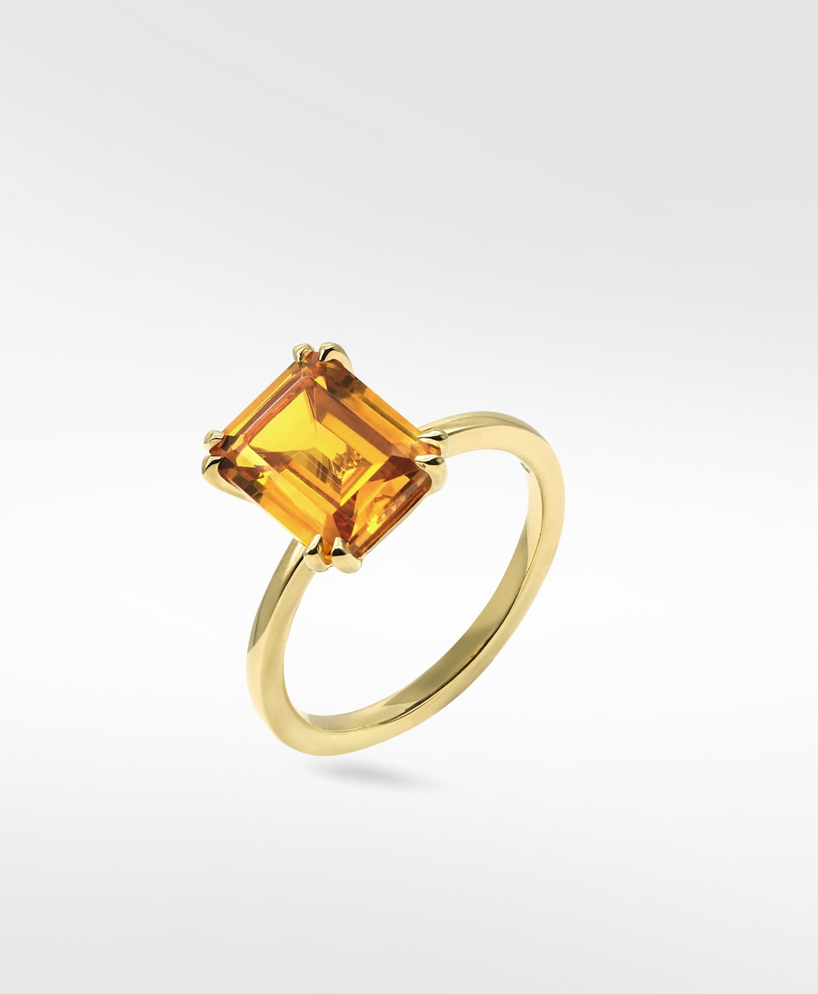 Flora Yellow Sapphire Octad Cocktail Ring - Lark and Berry