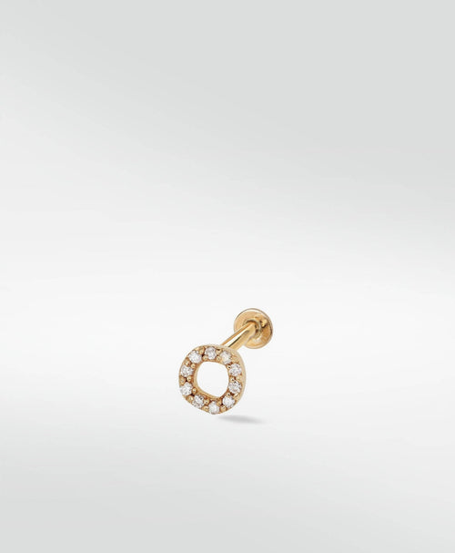 Halo Mini Diamond Stud Earring