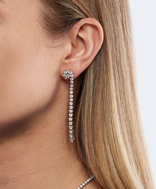 Knot Diamond Earrings in Platinum - Lark and Berry
