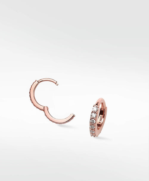 Modernist Diamond Pavé Small Hoop