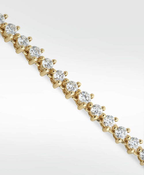 Modernist Tennis Drop Earrings in 14K Gold - Lark and Berry